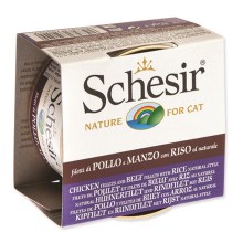 Konzerva Schesir Cat kuracie + hovädzie prírodné 85 g