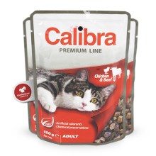 Calibra Cat kapsička Adult kurča a hovädzie 100 g