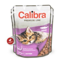 Calibra Cat kapsička Kitten losos 100 g SET 21+3 ZADARMO