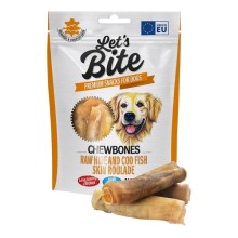 Maškrty Brit Let's Bite Chewbones Rawhide and Cod Fish Roulade 135 g