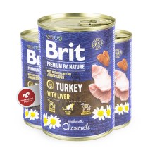 Konzerva Brit Premium by Nature Turkey & Liver 400 g