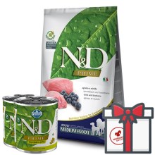 N&D Prime Dog Adult M/L Lamb&Blueberry 12 kg