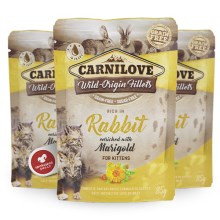 Carnilove Cat Pouch Kitten Rich in Rabbit with Marigold 85 g