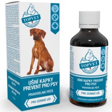 Topvet ušné kvapky Prevent pre psy 50 ml