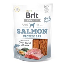 Brit maškrty Jerky Salmon Protein Bar 80 g