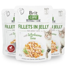 Brit Care Cat kapsička Fillets in Jelly with Wholesome Tuna 85 g
