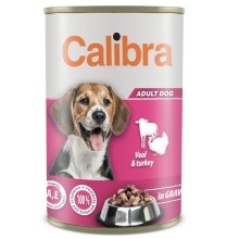 Calibra Dog konzerva Veal & Turkey in Gravy 1240 g