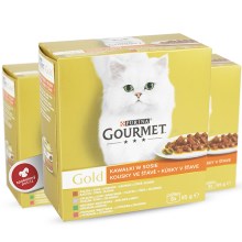 Gourmet Gold konzervy kúsky so zeleninou v šťave Multipack 8x 85 g