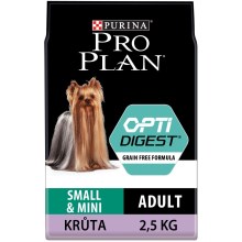 Pro Plan Small & Mini Adult Optidigest Grain Free Turkey 2,5 kg