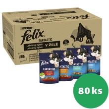 Felix Fantastic Multipack mäsové receptúry v želé 80x 85 g