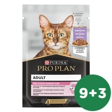 Pro Plan Cat Delicate kapsička morčacia 85 g SET 9+3 ZADARMO