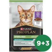 Pro Plan Cat Sterilised Maintenance kapsička kačka v šťave 85 g SET 9+3 ZADARMO