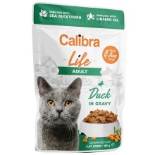 Calibra Cat Life kapsička Duck in Gravy 85 g SET 22+6 ZADARMO