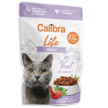 Calibra Cat Life kapsička Veal in Gravy 85 g SET 22+6 ZADARMO