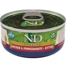 N&D Cat Prime konzerva Kitten Chicken & Pomegranate 70 g