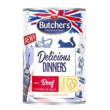 Butcher's Cat Delicious kúskami hovädziny v želé 400 g