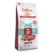 Calibra Dog Life Junior Small & Medium Fresh Beef 12 kg