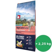 Ontario Adult Large Weight Control Turkey 12 kg