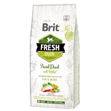 Brit Fresh Duck & Millet Adult Run & Work 12 kg
