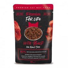 Fitmin Cat For Life kapsička Beef 85 g