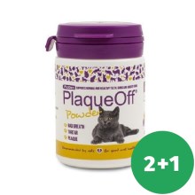 PlaqueOff Powder Cat 40 g SET 2+1 ZADARMO