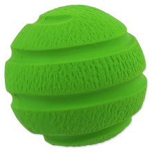 Dog Fantasy latexová lopta s vrúbkami zelená 7,5 cm