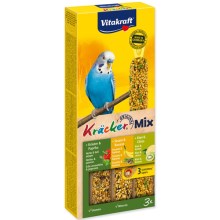 Vitakraft Kracker Trio Mix tyčinky pre andulky banán, bylinky a kivi (3 ks)