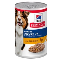 Hill's SP Dog Mature Adult 7+ Chicken konzerva 370 g SET 9+3 ZADARMO