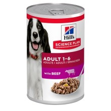 Hill's SP Dog Adult Beef konzerva 370 g SET 9+3 ZADARMO