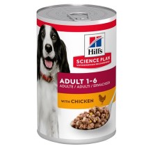 Hill's SP Dog Adult Chicken konzerva 370 g SET 9+3 ZADARMO