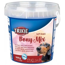 Soft Snack Bony Mix - hovädzie, jahňacie, losos, kurča 500 g