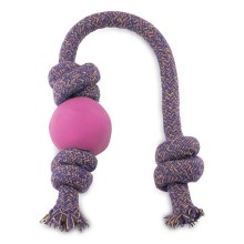 BecoBall ECO hračka s lanom S ružová
