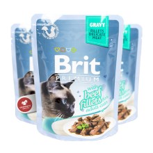 Brit Premium Cat Fillets in Gravy with Beef 85 g