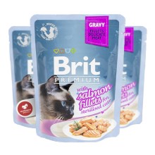 Brit Premium Cat Fillets in Gravy for Sterilised 85 g