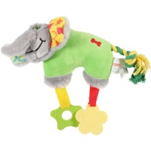 Zolux Elephant plyšová hračka pre psov zelená 20 cm