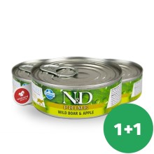 N&D Cat Prime konzerva Adult Boar & Apple 80 g SET 1+1 ZADARMO