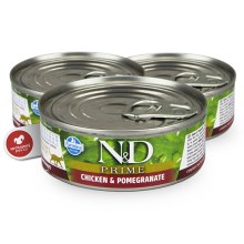 N&D Cat Prime konzerva Adult Chicken & Pomegranate 80 g SET 1+1 ZADARMO