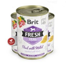 Brit Fresh Dog konzerva Veal with Millet 400 g