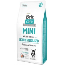 Brit Care Mini GF Light & Sterilised Rabbit & Salmon 7 kg