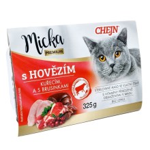 Chejn Micka vanička pre mačky hovädzia 325 g