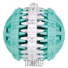 Trixie Dentafun lopta s mätou zeleno-biela 6 cm