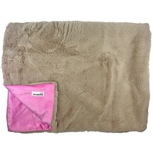 Luxusná mäkká deka Doodlebone ružová 150 cm