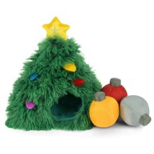 Vianočná hračka pre psov P.L.A.Y. stromček s ozdobami 22 cm
