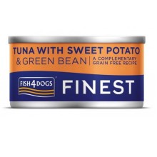 Fish4Dogs Finest konzerva s tuniakom, batátom a fazuľkami 85 g