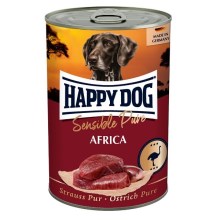 Happy Dog konzerva Strauss Pur Africa 400 g SET 5+1 ZADARMO
