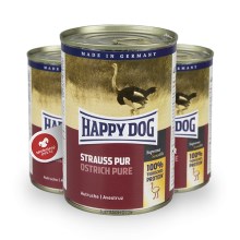 Happy Dog Premium konzerva Strauss Pur 400 g