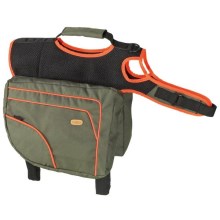 Karlie reflexný batoh pre psy zeleno-oranžový veľ. L