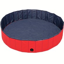 Skladací bazén pre psov Karlie červeno-modrý 80 cm