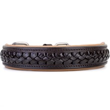 Kay-line kožený obojok Walnut Brow veľ. 45 (35-40 cm)