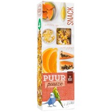 Puur Pauze Snack tyčinka pre andulky papája a pomeranč 60 g (2 ks)